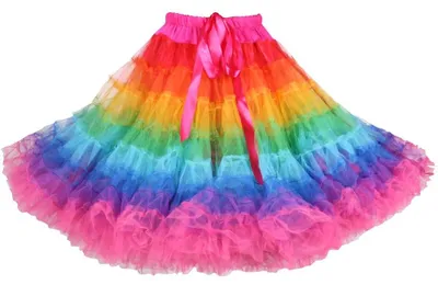 Productafbeelding van Regenboog Petticoat Rok voor Carnaval en Cosplay