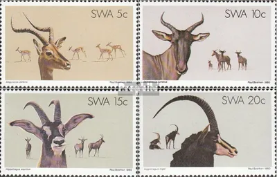 Produktbild von Briefmarken Namibia - Südwestafrika 1980 Mi 472-475 (kompl.Ausg.) postfrisch Naturschutz in Südwestafrika