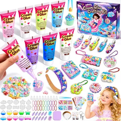 Produktbild von Bastelset Kinder für Fantasie 8 Stück DIY Sahnekleber Kreativset