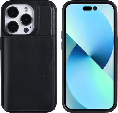 Produktbild von UNIQ Accessory iPhone 14 Pro Hardcase Backcover - Whiteh removable card holder - Black