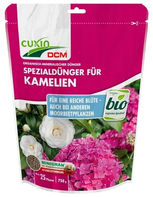 Produktbild von Cuxin DCM Spezialdünger Kamelien 750g | Dünger Moorbeetpflanzen