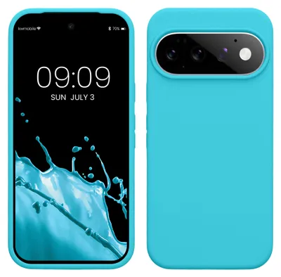 Produktbild von kwmobile Handyhülle für Google Pixel 11 / Pixel 11 Pro Hülle - Case Silikon - Kabelloses Laden - Schutzhülle Cover in Cool Glacier
