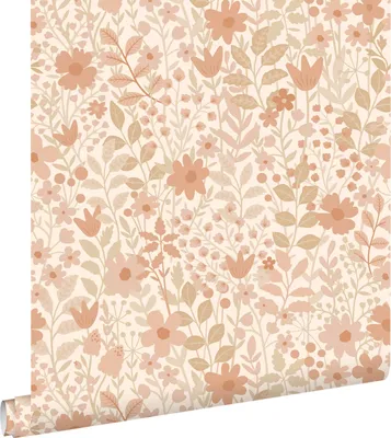 Zdjęcie produktu dla ESTAhome Tapeta kwiaty terakotaIróżowym 50 x 900 cm