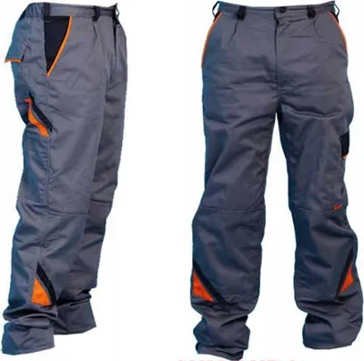 Obrázok produktu pre Pracovné nohavice v páse šedé PROFESSIONAL silné trojité prešitie 52 98cm