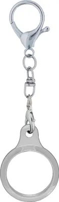Produktbild von Cover für AirTag Shiny Silver Schlüsselanhänger