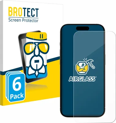 Produktbild von 6x BROTECT Schutzglas für Apple iPhone 15 Pro Schutzfolie Panzer Folie Glas Display Schutz klar