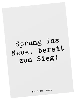 Produktbild von Mr. & Mrs. Panda Postkarte Spruch Sich in einer neuen Sportart versuchen - Weiß - Geschenk, Hoffnung, motivierender, Postkarten, Motivation, Motivkarte, Ansichtskarten