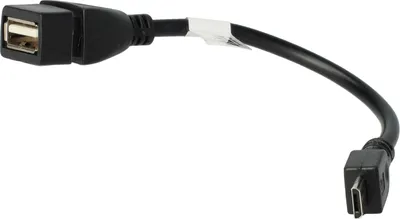 Produktbild von vhbw Adapter OTG für Mobilgerät - Kabeladapter Micro-USB auf USB (weiblich) Schwarz