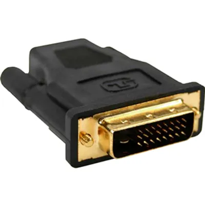 Produktbild von InLine HDMI-DVI Adapter, HDMI Buchse auf DVI Stecker, 4K2K, DVI-D, HDMI A, Schwarz
