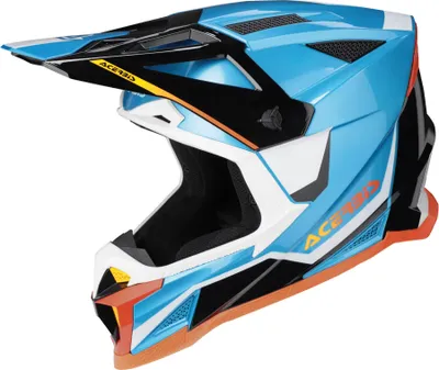 Produktbild von Motocross-Helm ACERBIS T711 Glänzendes Hellblau, Weiß, Schwarz größe XXL