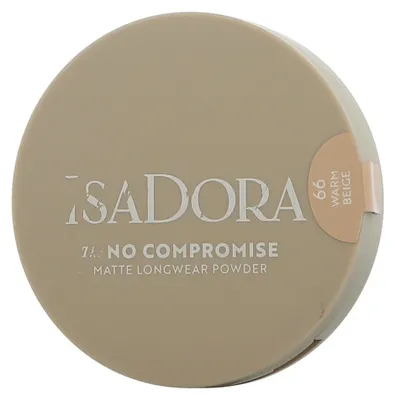 Obrázok produktu pre IsaDora No Compromise Matte Longwear Powder 66 Warm Beige (8 g)