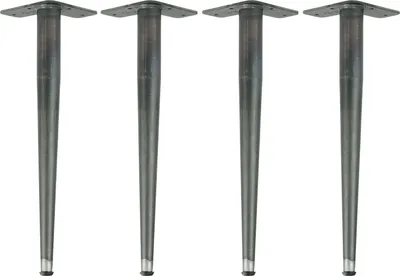 Immagine prodotto di Natural Goods Berlin Gambe CONICHE, gambe per tavolo, struttura per tavolo, gambe per mobili, industriali, 42 cm, 4 pezzi