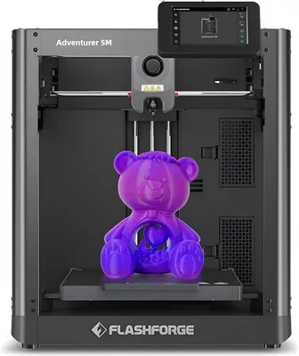 Image de Imprimante 3D haute vitesse Flashforge Adventurer 5M - 600 mm/s - Écran tactile – Buse à changement rapide – 220 × 220 mm – Wi-Fi – Application Smart