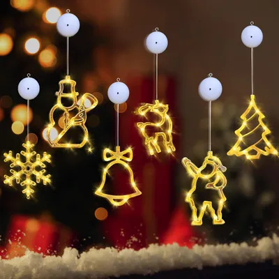 LED-Saugnapf-Deko-Leuchte, warmweiß, 6 LEDs, 3,6 W, Kunststoff