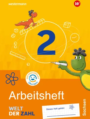 Produktbild von Welt der Zahl 2. Arbeitsheft mit interaktiven Übungen. Für Sachsen