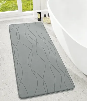 Image de Elzusha - Tapis de bain en mousse à mémoire de forme, 60 x 150 cm, antidérapant et absorbant
