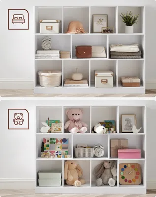 Produktbild von VASAGLE Bücherregal, Regal,Würfelregal, Standregal, 11 offene Fächer, horizontal