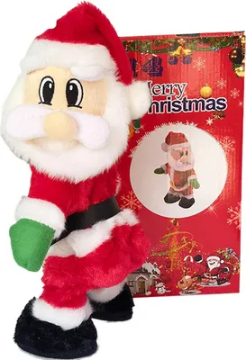 Produktbild von Weihnachtsmann, Weihnachtsmann, Weihnachtsmann, Weihnachtsmannfigur, Weihnachtsmannfigur, Plüschpuppen, Weihnachtspuppen, Schütteln
