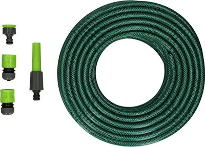 Produktbild von Gartenschlauch 30m 14mm flexibel UV-beständig inkl. Sprühdüse und Anschlüssen