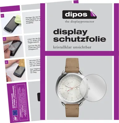 Produktbild von 6x Schutzfolie für Fossil Q Accomplice klar Displayschutzfolie Folie Display Schutz dipos