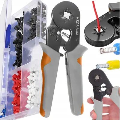 Produktbild von Bigstren 23271 Crimpzange + Klemmen, 500-teiliges Set