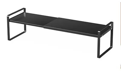 Immagine prodotto di Scaffale estensibile per armadio, metallo, nero, 35-65x22x17 cm