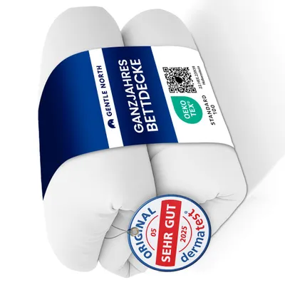 Produktbild von Bettdecke 135x200 als Schlafdecke - Ganzjahresdecke für Allergiker geeignet - Weiche Steppdecke - Besonders Flauschig & waschbar bei 95°