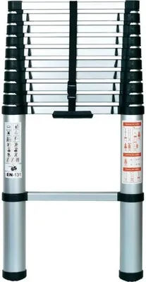Image de Echelle télescopique 11 barreaux - Ribimex - PRET114 -