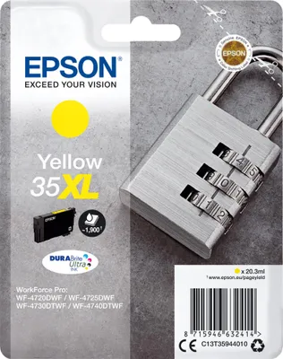 Immagine prodotto di Epson 35XL - 20,3 ml - XL - giallo - originale - confezione in blister