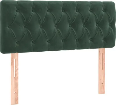 Obrázek produktu pro Čelo postele tmavě zelené 100x7x78/88 cm samet