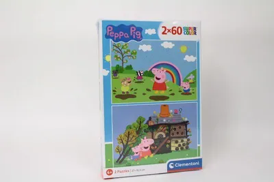 Immagine prodotto di CLE puzzle 2x60 SuperKolor winka Peppa 21622