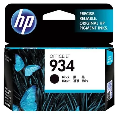 Zdjęcie produktu dla HP 934 oryginalny wkład atramentowy czarny, Standardowy, Czarny, Tusz na bazie pigmentu, 1 szt., 400 stron(y)