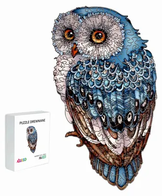 Produktbild von Pasjo24 Eulen Holzzugabe 100 Teile Geschenk für Kinder