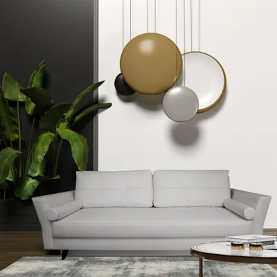 Produktbild von Sofa Designersofa SYLVIE 3-Sitzer mit Schlaffunktion in div. Farbvarianten