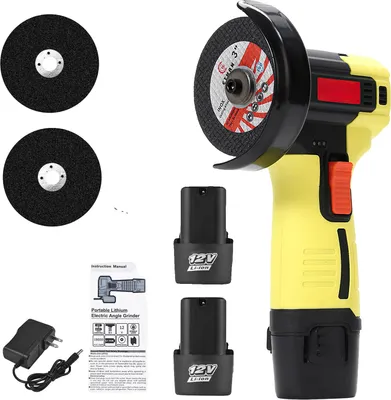 Produktbild von Winkelschleifer, bürstenloser Motor, kompaktes Design, Set-2 Batterien, EU