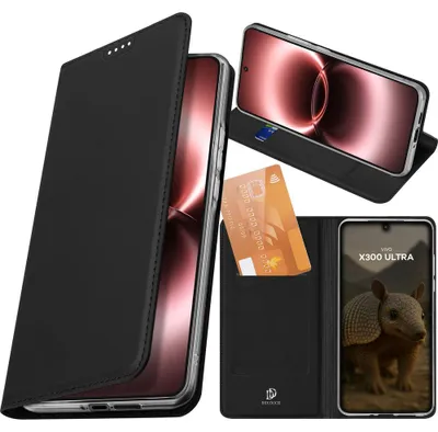 Produktbild von Handyhülle mit Klappe für Vivo X300 Ultra, Dux Ducis Skin Pro, Schwarz