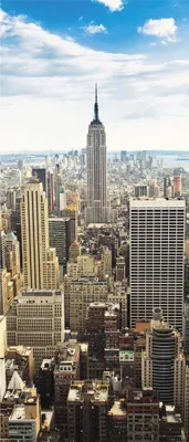 Produktbild von Elzusha – Selbstklebendes Türlaminat "Manhattan". Hochwertige Vinylfolie
