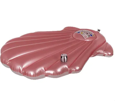 Produktbild von Luftmatratze aufblasbar Muschel 154x137cm rosa Pool Strand