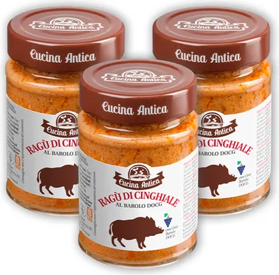 Image de Cucina Antica - Sauce au sanglier - 3 x 190 g