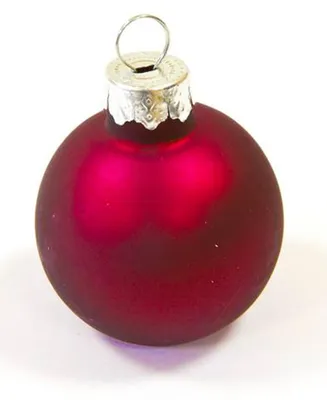 Productafbeelding van 2 rode kerstbal-plaatskaarthouders, 4 cm, met naamring - universele maat
