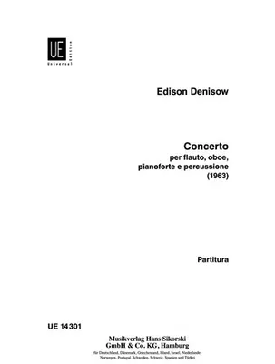 Produktbild von Concerto für Flöte, Oboe, Klavier und Schlagzeug Studienpartitur