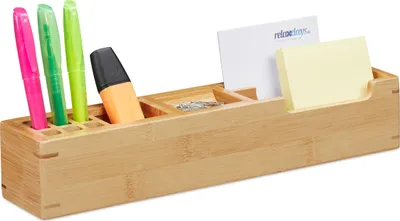 Obrázok produktu pre relaxdays organizér na stôl z bambusu