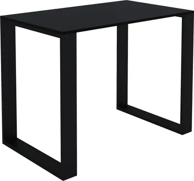 Image de AKKE noir table LOFT avec pieds noirs LxlxH : 70x60x75 cm