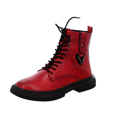 Zdjęcie produktu dla Damskie buty za kostkę Gemini w kolorze czerwonym, rozmiar 37