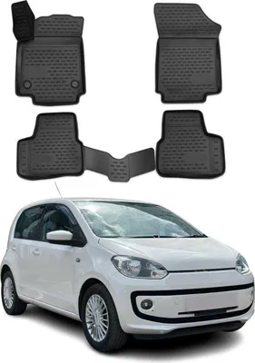 Image de OMAC Tapis de sol pour Volkswagen Up! 2011-2023 sur mesure en caoutchouc Noir