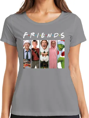 Produktbild von Friends Weihnachtsfilme Kevin Allein Zuhaus Griswold - Weihnachten Christmas Xmas Damen T-Shirt, Grau, XL