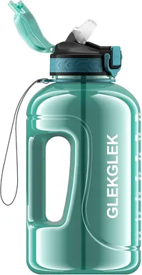 Obrázok produktu pre Fľaša na vodu, bez obsahu BPA, objem 2 litre, s časovým označením, vhodná na šport a do kancelárie