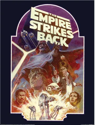 Immagine prodotto di Star Wars - stampa "L'Impero colpisce ancora", blocco PM9549 (40 cm x 30 cm) (colorato)