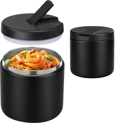 Image de Récipient isotherme pour aliments, 500 ml, noir
