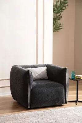 Zdjęcie produktu dla Fotel luksusowa tapicerka tekstylna 1-osobowy fotel tapicerowany 1-osobowy fotel TV